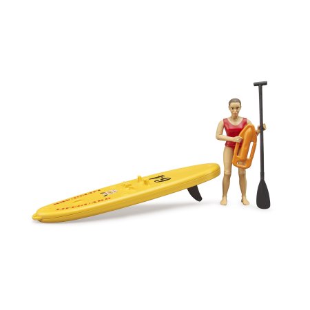 BRUDER bworld Life Guard mit Stand Up Paddle