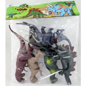 Dinosaurier-Set 6er PVC je ca. 20cm
