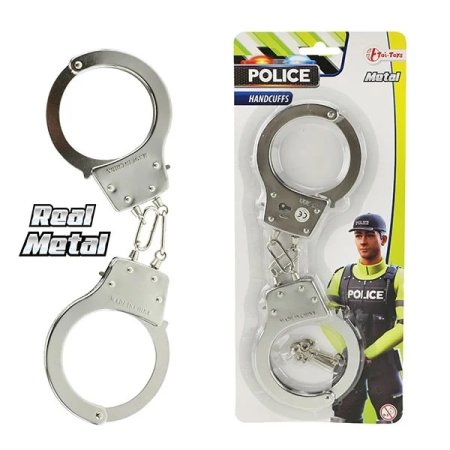 POLICE Handschellen Polizei Metall