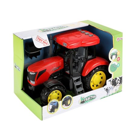 TRACTOR Traktor gross Rot 27cm + Licht und Sound