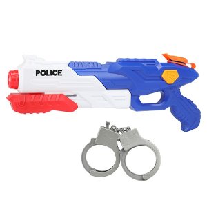 POLICE Wasserpistole Polizei 40cm mit Handschellen