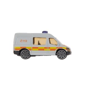 Rettungsdienst Fahrzeuge METALL Set  (DE) mit Zubehör