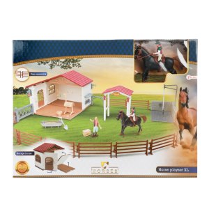 Spielset Pferde XL Pferde Club mit Stall und Zäunen