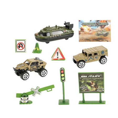 ALFAFOX Set Militär mit verschiedenen Fahrzeugen...