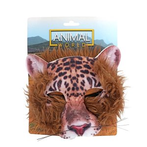 ANIMAL WORLD Tier-Maske mt Kunstpelz 6 Varianten